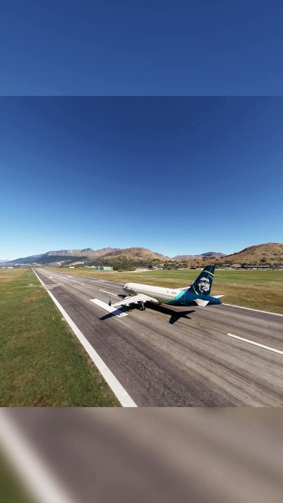 Innovative Ascent: Alaska Airlines A320neo at Queenstown Airport (ZQN), Queenstown, New Zealand  #flights #fly #flightlovers #canada #usa #japan #aviation #flying #FlyingLovers #aviationlovers