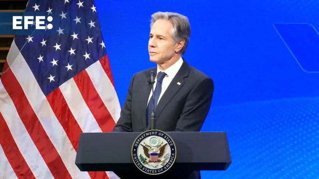 Blinken es interrumpido por gritos de genocida durante un discurso sobre Oriente Medio