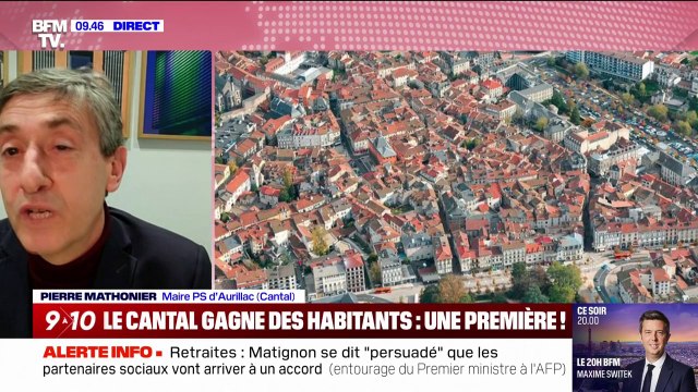 Hausse du nombre d'habitants dans le Cantal: C'est une inversion de tendance démographique profonde , affirme le maire d'Aurillac