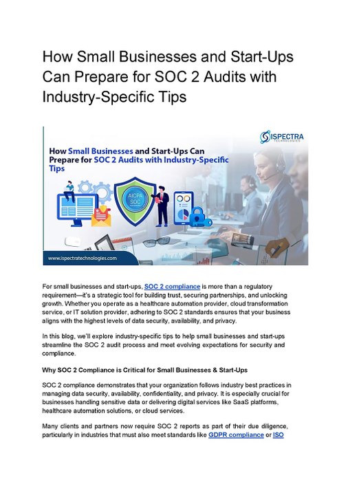 How Small Businesses and Start-Ups Can Prepare for SOC 2 Audits with Industry-Specific Tips (1)