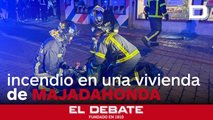 Once personas atendidas por un incendio en una vivienda de Majadahonda