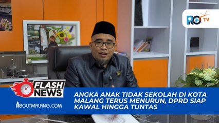 Angka Anak Putus Sekolah di Kota Malang Menurun, Rendra Masdrajad Safaat Komit Kawal Hingga Tuntas