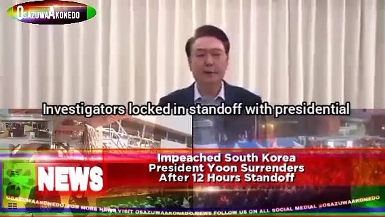 Impeached South Korea President Yoon Surrenders After 12 Hours Standoff