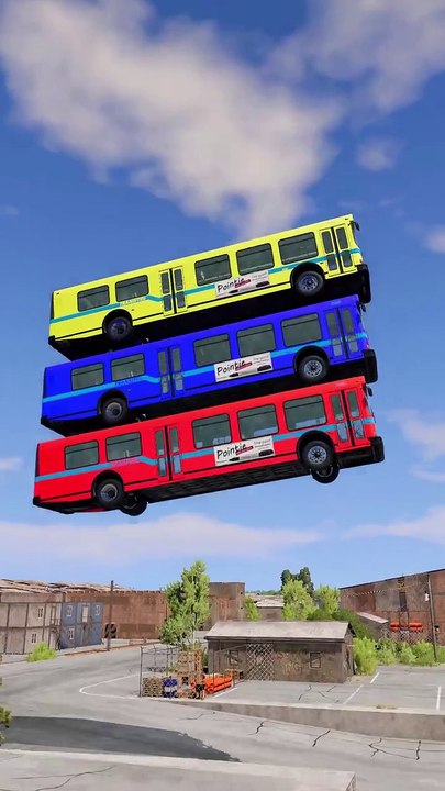 Vehicles fall down Down