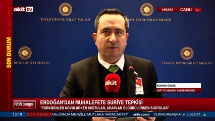 Erdoğan'dan muhalefete Suriye tepkisi