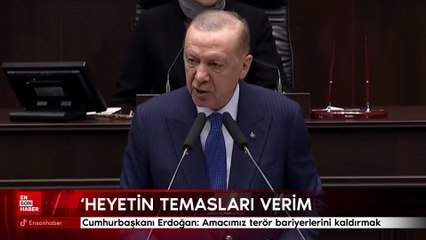 Cumhurbaşkanı Erdoğan: Amacımız terör bariyerlerini kaldırmak
