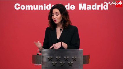 AYUSO: "SÁNCHEZ está instaurando una DICTADURA BOLIVARIANA"