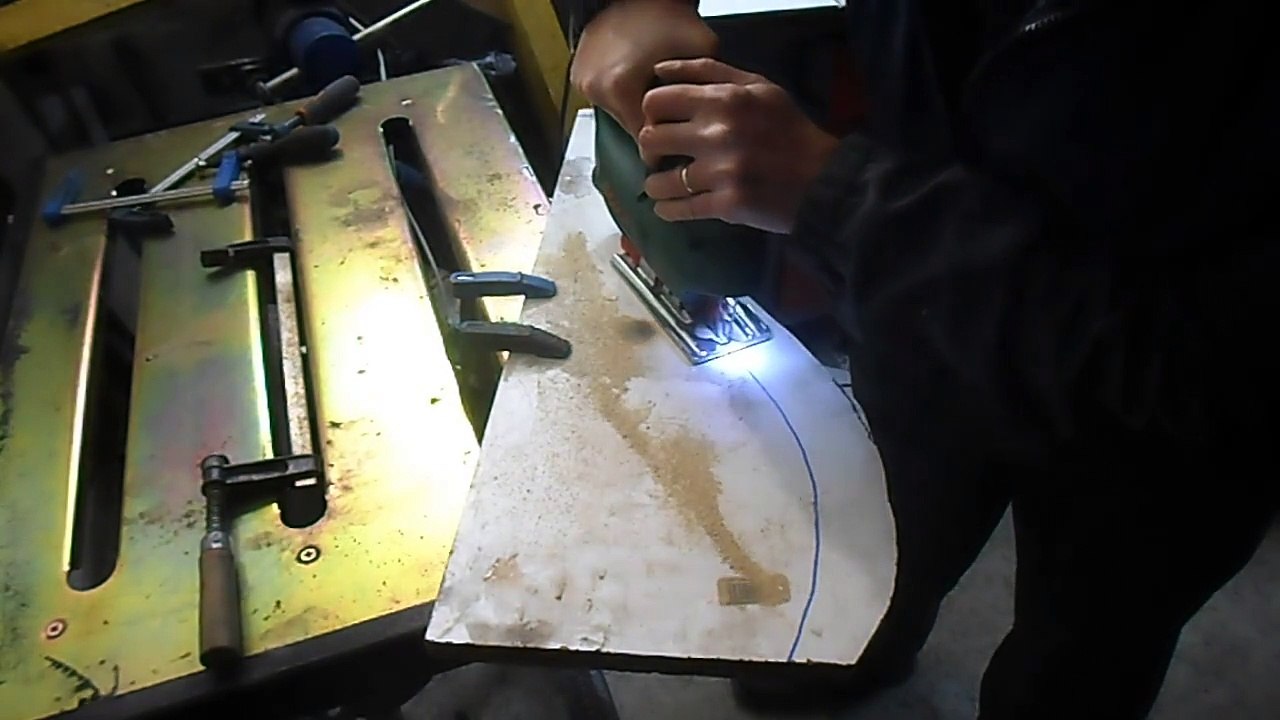 création gabarits pour longeron  Peugeot 203