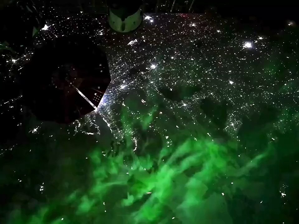 Auroras captadas por el astronauta Don Pettit de la NASA
