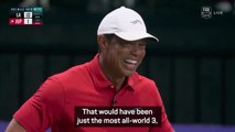 Woods sees the funny side of disastrous TGL debut