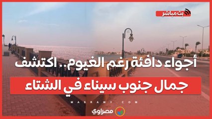 أجواء دافئة رغم الغيوم.. اكتشف جمال جنوب سيناء في الشتاء