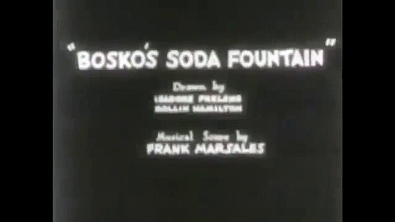 Classic Cartoon Looney Tunes Bosko's Soda Fountain 1931