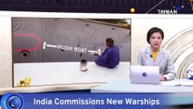 Indian Navy Commissions Three New Domestically Built Warships