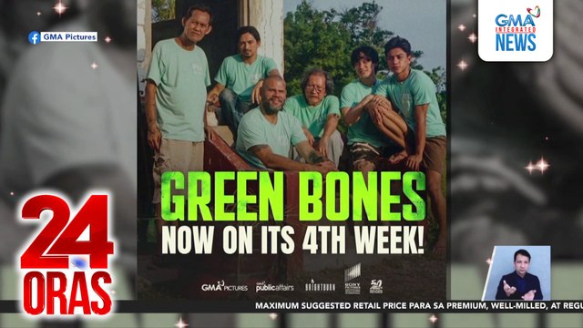 Screening ng Green Bones, 1 week extended sa ilang sinehan | 24 Oras
