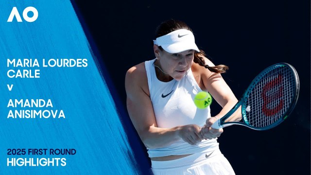 Maria Lourdes Carle vs Amanda Anisimova (2-6, 3-6) | Abierto de Australia 2025 | Primera Ronda