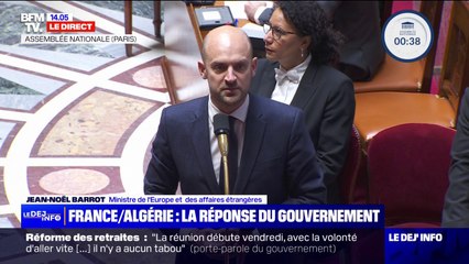 Relations France-Algérie: "Ce que la France entend construire avec le Maroc n'enlève rien à ce qu'elle entend construire avec l'Algérie", affirme Jean-Noël Barrot, ministre des Affaires étrangères