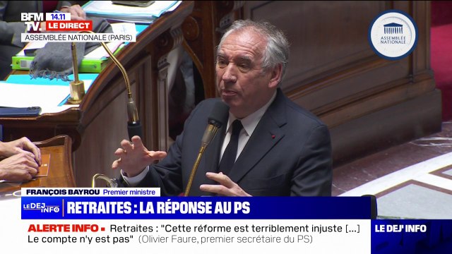 Réforme des retraites: Nous croyons que cette réunion d'une conférence sociale va déboucher sur un accord , affirme François Bayrou en réponse à Olivier Faure