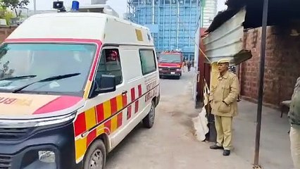 थर्मल पॉवर प्लांट धौलपुर में बाॅयलर फटने की घटना के सम्बन्ध में की माॅक ड्रील, सभी विभागों की दिखी मुस्तादी