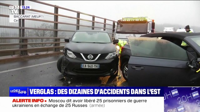 Des pluies verglaçantes causent des dizaines d’accidents de la route dans l’est de la France