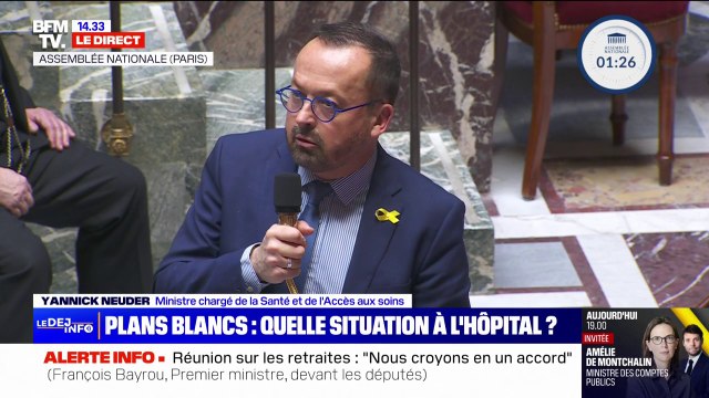 Hôpital public: Ce n'est pas des ministres avec des durée d'exercice de 4 mois qui peuvent porter des réformes structurelles , affirme Yannick Neuder, ministre de la Santé