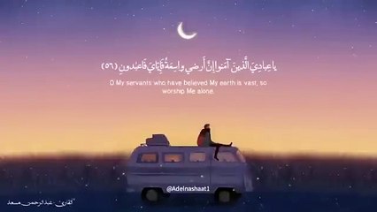 يَا عِبَادِيَ الَّذِينَ آمَنُوا إِنَّ أَرْضِي وَاسِعَةٌ فَإِيَّايَ فَاعْبُدُونِ_عبد الرحمن مسعد(360P)