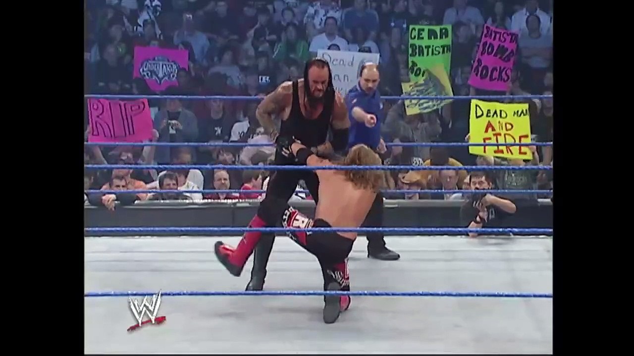 UNDERTAKER and BATISTA vs EDGE and RANDY ORTON TAG TEAM MATCH WWE SMACKDOWN 16 FEBRUARY 2007 FULL MATCH HD