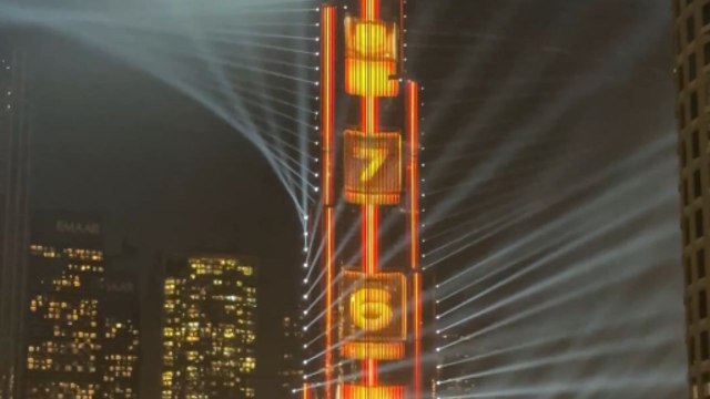 Burj Khalifa lights up the dark sky with fireworks to kick off New Year’s celebrations