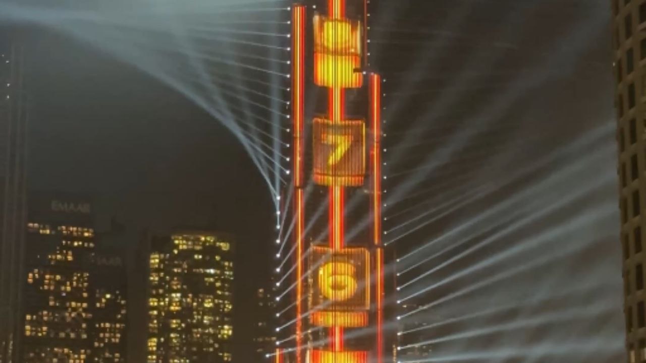 Burj Khalifa lights up the dark sky with fireworks to kick off New Year’s celebrations