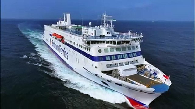 New Brittany Ferries ship St Malo during Portsmouth sea trials
