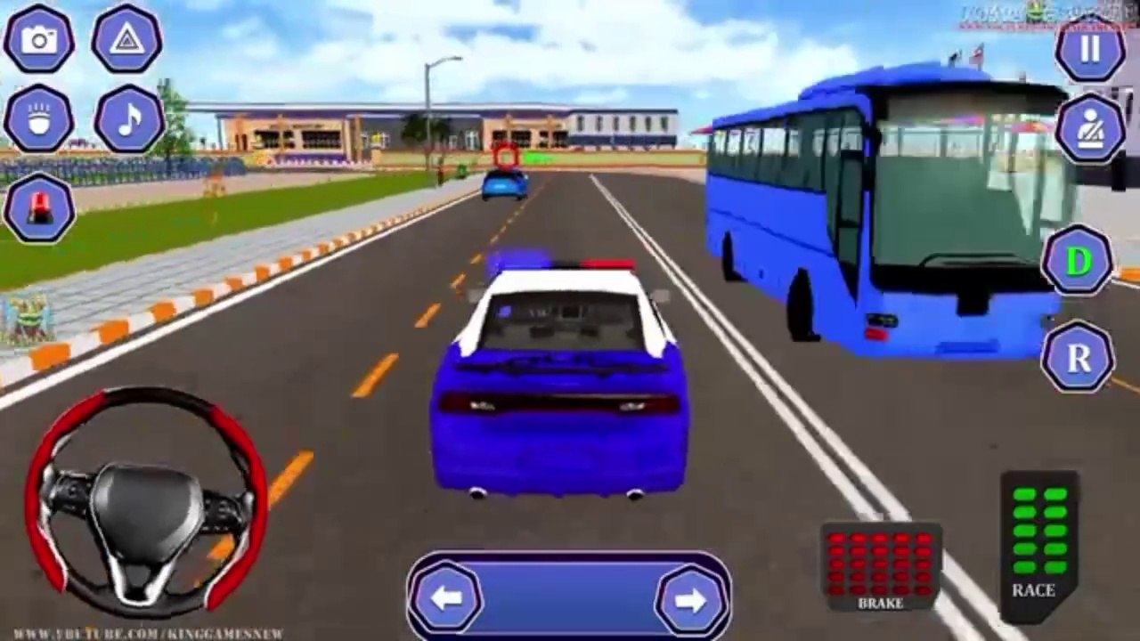 police cop car driving chase realistic gameplay
