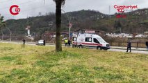 Rize'de cip aydınlatma direğine çarptı: 1 yaralı!