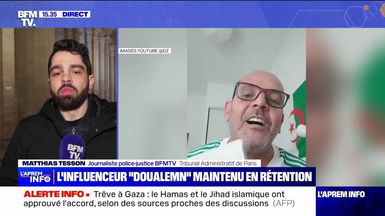 L'influenceur algérien "Doualemn" est maintenu en rétention administrative