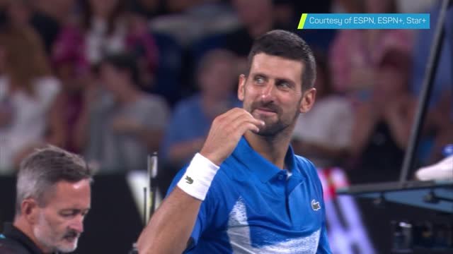 Djokovic blows kiss to Murray after Faria win