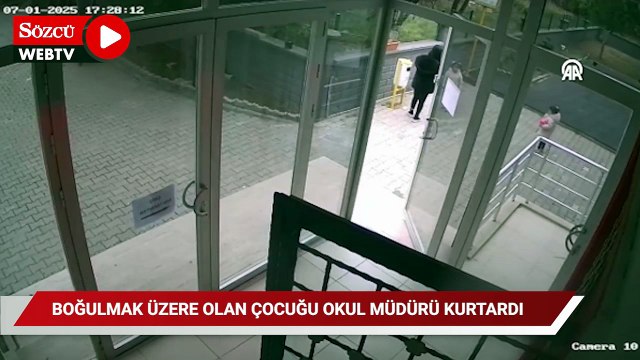 Nefes borusuna şeker kaçan öğrenciyi okul müdürünün Heimlich manevrası kurtardı