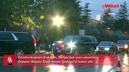 Cumhurbaşkanı Erdoğan, Suriye Dışişleri Bakanı Şeybani'yi kabul etti