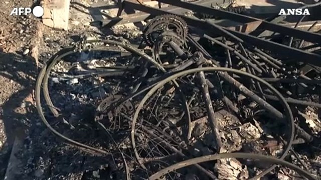 Incendi a Los Angeles, il quartiere di Pacific Palisades in cenere