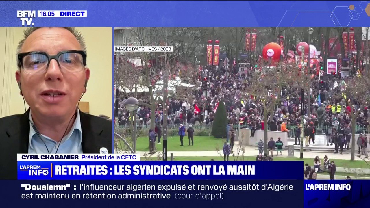 Retraites: "Je ne vais pas dire que je suis optimiste, mais en tout cas je suis volontariste", assure Cyril Chabanier (président de la CFTC)