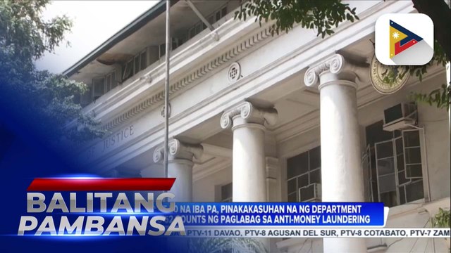 DOJ, pinasasampahan ng 62 kasong paglabag sa anti-money laundering act si dating Bamban, Tarlac Mayor Alice Guo at 30 iba pa