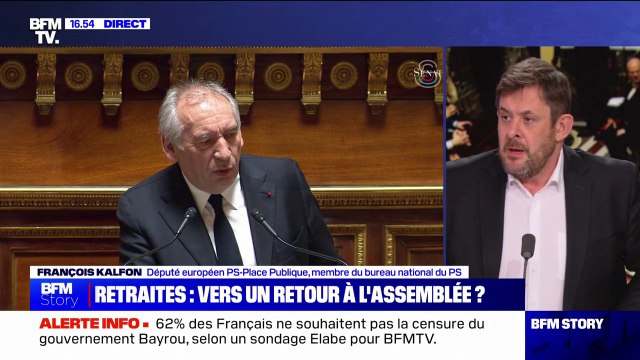 Retraites: Je suis pour que les partenaires sociaux discutent et que le Parlement puisse jouer son rôle , explique François Kalfon (député européen PS)