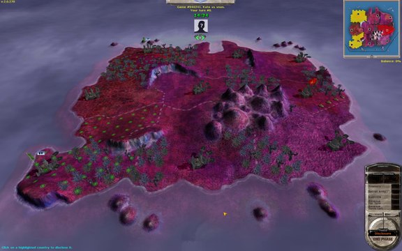 Massive Assault Network 2 (TBS game): map Inferno, playing on Linux (Lutris, Wine, Conty): won