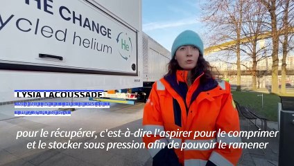 À Paris, le ballon captif du parc André Citroën part en repos hivernal et recycle son hélium