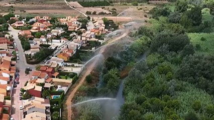 El sistema español que evita que se quemen las viviendas durante un incendio forestal