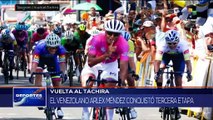 El venezolano Arlex Méndez se alzó con la victoria en la tercera etapa de la vuelta al Táchira