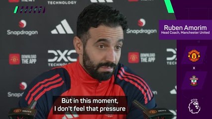 Amorim insists he's not feeling the weight of Manchester United job