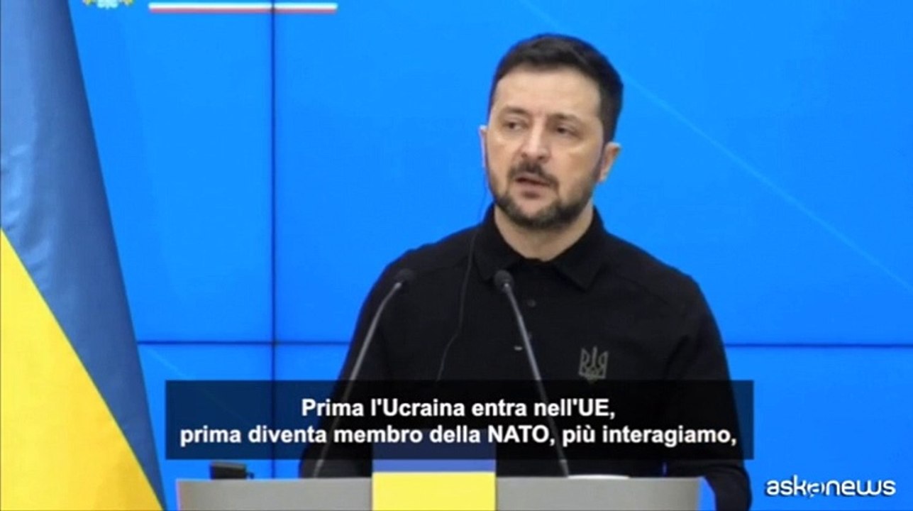 Zelensky: prima l'Ucraina sar? nella Nato prima l'Ue avr? certezze