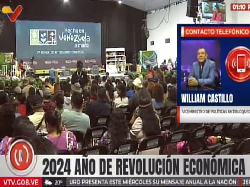 William Castillo: Se incrementaron las sanciones a raíz del 10E y a pesar de ello seguimos avanzando