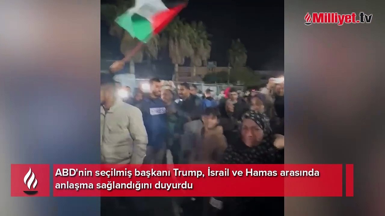 ABD'nin seçilmiş başkanı Trump'ın, İsrail ve Hamas arasında anlaşma sağlandığını duyurması Gazze'de sevinçle karşılandı