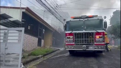 Menor de cuatro días fue trasladada de emergencia por inhalación de humo en incendio