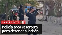 Con resorteras, policías de Yucatán logran detener a dos presuntos ladrones