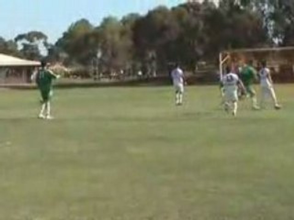 Forster buries it from outside the box